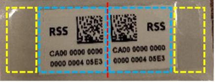 Make sure the RFID barcodes are double-sided and leave room at the end to attach to the container